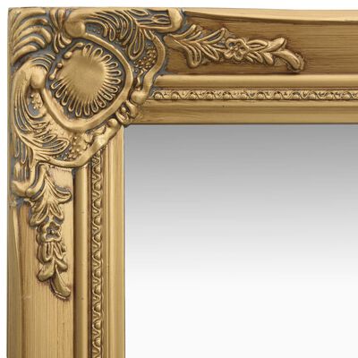 vidaXL aranyszínű barokk stílusú fali tükör 40 x 40 cm