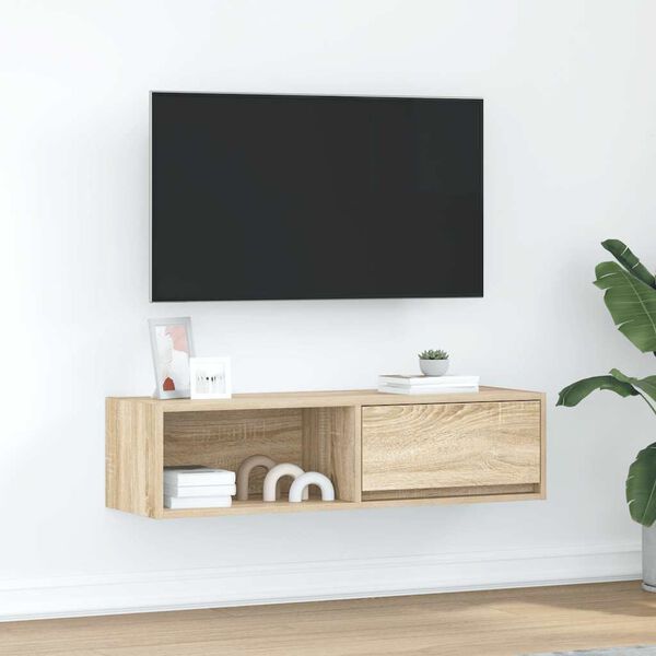 vidaXL sonoma t&ouml;lgy sz&iacute;nű szerelt fa TV-szekr&eacute;ny 100x31x25,5cm