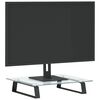 vidaXL fekete edzett &uuml;veg &eacute;s f&eacute;m monitor&aacute;llv&aacute;ny 40 x 35 x 8 cm