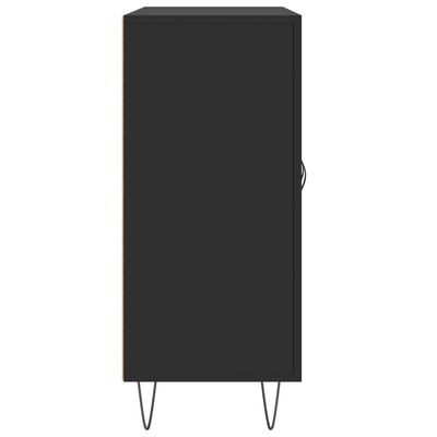 vidaXL fekete szerelt fa tálalószekrény 90 x 34 x 80 cm