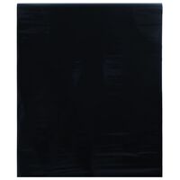 vidaXL matt fekete PVC statikus ablakfólia 60 x 2000 cm