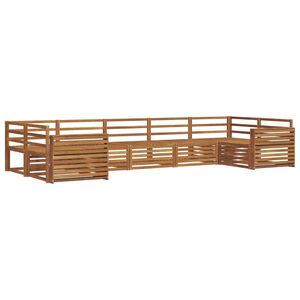vidaXL K&uuml;lt&eacute;ri kanap&eacute; szett 7 pcs Term&eacute;szetes