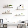 vidaXL 4 db t&ouml;lgysz&iacute;nű MDF fali polc 80 x 23,5 x 3,8 cm