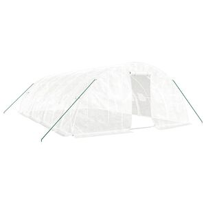 vidaXL feh&eacute;r ac&eacute;lv&aacute;zas melegh&aacute;z 40 m&sup2; 8 x 5 x 2,3 m