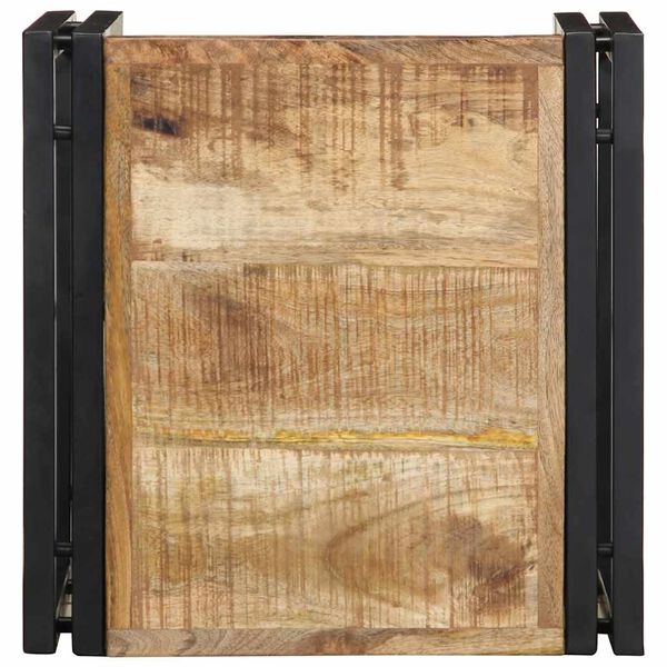 vidaXL tömör nyers mangófa dohányzóasztal 40x40x35 cm