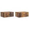vidaXL Fali &eacute;jjeli szekr&eacute;ny fi&oacute;kkal 2 pcs Antik Fa 49 x 34,5 x 20 cm