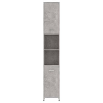 vidaXL betonszürke forgácslap fürdőszobaszekrény 30 x 30 x 183,5 cm