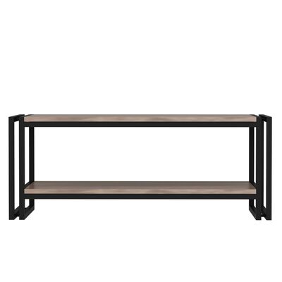 Homemania Lesa fekete és diószínű dohányzóasztal 102 x 45 x 40 cm