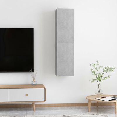vidaXL 2 db betonszürke forgácslap TV-szekrény 30,5 x 30 x 60 cm