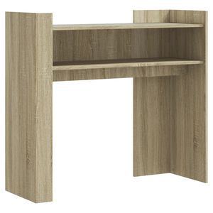 vidaXL sonoma t&ouml;lgy sz&iacute;nű szerelt fa t&aacute;lal&oacute;asztal 100x35x90 cm