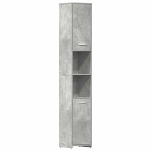 vidaXL betonsz&uuml;rke szerelt fa f&uuml;rdőszobaszekr&eacute;ny 30 x 30 x 183,5 cm