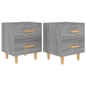 vidaXL 2 db sz&uuml;rke sonoma sz&iacute;nű &eacute;jjeliszekr&eacute;ny 40 x 35 x 47,5 cm