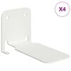 vidaXL L&aacute;thatatlan lebegő polc 4 db Feh&eacute;r 6 x 11 x 6,5 cm