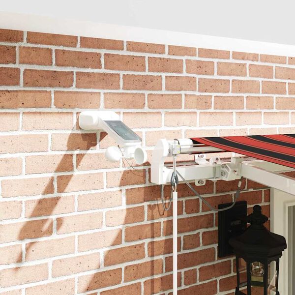 vidaXL narancss&aacute;rga-barna sz&eacute;l&eacute;rz&eacute;kelős &eacute;s LED-es napellenző 400x300cm