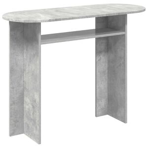 vidaXL Konzolasztal Betonsz&uuml;rke 100 x 39,5 x 75 cm Szerelt Fa