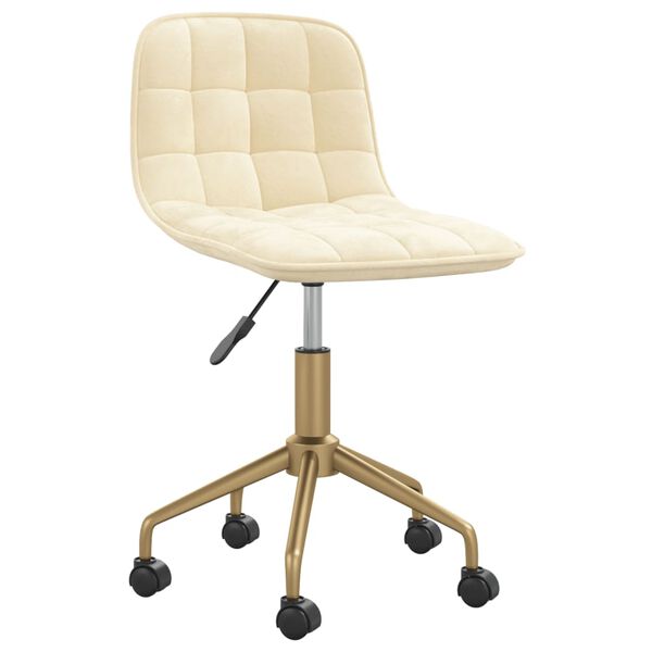 vidaXL 4 db kr&eacute;msz&iacute;nű b&aacute;rsony forg&oacute; &eacute;tkezősz&eacute;k