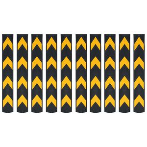 vidaXL 10 db f&eacute;nyvisszaverő gumi sarok&eacute;lv&eacute;dő 80 cm