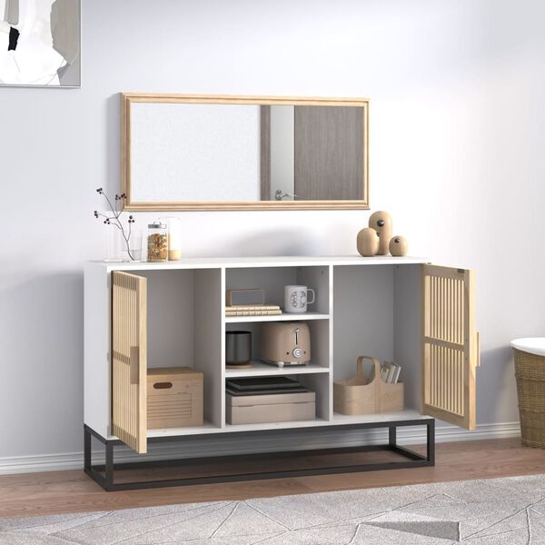 vidaXL feh&eacute;r szerelt fa t&aacute;lal&oacute;szekr&eacute;ny 105 x 30 x 65 cm