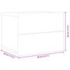 vidaXL 2 db magasfényű fehér szerelt fa éjjeliszekrény 40 x 30 x 30 cm