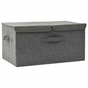 vidaXL antracitsz&uuml;rke sz&ouml;vet t&aacute;rol&oacute;doboz 50 x 30 x 25 cm
