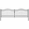 vidaXL Ker&iacute;t&eacute;skapu L&aacute;ndzsa Tetej&eacute;vel KAMPEN 404 x 125 cm Ac&eacute;l Sz&uuml;rke