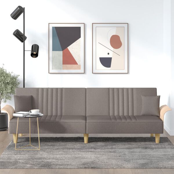 vidaXL t&oacute;psz&iacute;nű sz&ouml;vet kanap&eacute;&aacute;gy karf&aacute;kkal