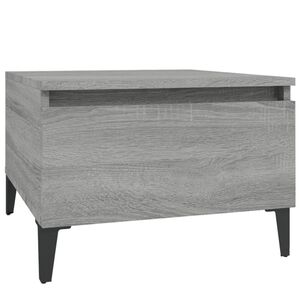 vidaXL sz&uuml;rke sonoma sz&iacute;nű szerelt fa kisasztal 50x46x35 cm
