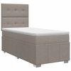 vidaXL Boxspring &aacute;gy matraccal fejt&aacute;ml&aacute;val T&oacute;psz&iacute;nű 90 x 200 cm Sz&ouml;vet