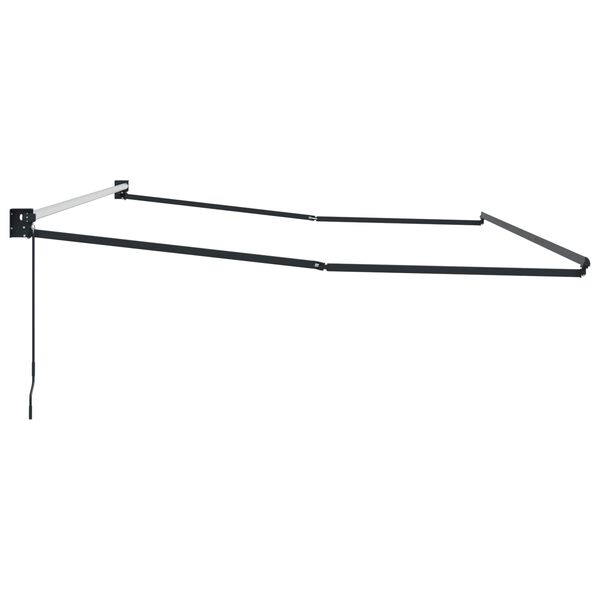 vidaXL K&eacute;zi beh&uacute;zhat&oacute; napernyő v&aacute;z Antracit 4 x 2 m Alum&iacute;nium