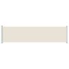 vidaXL kr&eacute;msz&iacute;nű kih&uacute;zhat&oacute; oldals&oacute; terasz-napellenző 600 x 160 cm
