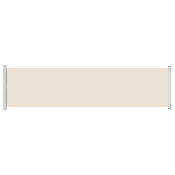 vidaXL kr&eacute;msz&iacute;nű kih&uacute;zhat&oacute; oldals&oacute; terasz-napellenző 600 x 160 cm