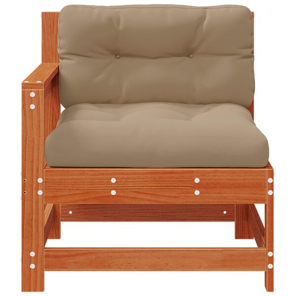 vidaXL Kerti Sarokkanap&eacute; T&ouml;m&ouml;r fenyő Viaszbarna