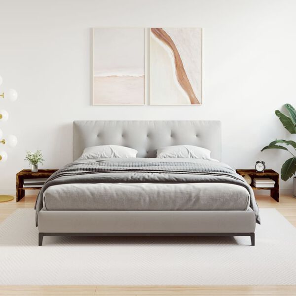 vidaXL 2 db f&uuml;st&ouml;s t&ouml;lgy sz&iacute;nű szerelt fa &eacute;jjeliszekr&eacute;ny 40x30x30 cm