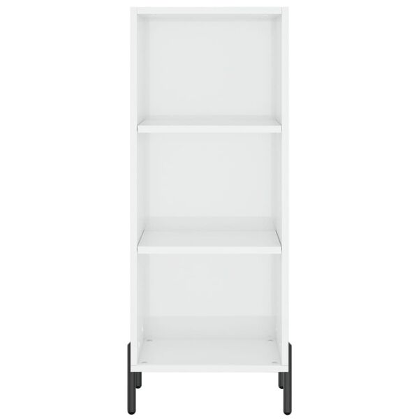 vidaXL magasf&eacute;nyű feh&eacute;r szerelt fa t&aacute;lal&oacute;szekr&eacute;ny 34,5 x 32,5 x 90 cm