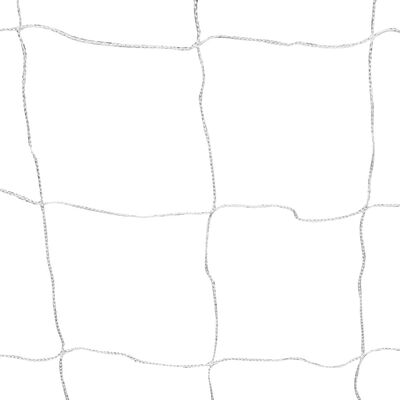 vidaXL 2 db fehér acél focikapu hálóval 182 x 61 x 122 cm