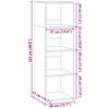 vidaXL betonsz&uuml;rke szerelt fa magasszekr&eacute;ny 40 x 41 x 124 cm