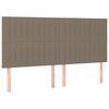 vidaXL b&eacute;zs sz&iacute;nű sz&ouml;vet fejt&aacute;mla 180 x 5 x 118/128 cm