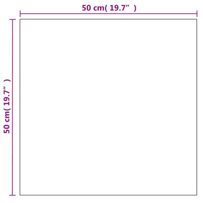 vidaXL négyzet alakú falitükör 50 x 50 cm