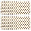 vidaXL Bőv&iacute;thető r&aacute;cs ker&iacute;t&eacute;s 2 db 100 x 105 cm Bambusz Vil&aacute;gos Barna