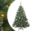vidaXL Mű kar&aacute;csonyfa 150 LED-del &aacute;llv&aacute;nnyal Z&ouml;ld 150 cm PE &eacute;s PVC