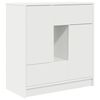 vidaXL feh&eacute;r kom&oacute;d fi&oacute;kokkal &eacute;s ajt&oacute;kkal 70,5x34x74,5 cm