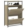 vidaXL sonoma t&ouml;lgy sz&iacute;nű szerelt fa cipőszekr&eacute;ny 75x34x112 cm