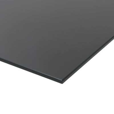 vidaXL fekete, falra szerelhető mágneses üvegtábla 60 x 40 cm