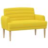 vidaXL Gombra tűz&ouml;tt loveseat Vil&aacute;gos s&aacute;rga 116 x 67 x 80 cm Sz&ouml;vet