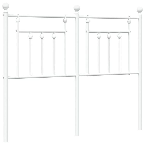 vidaXL feh&eacute;r f&eacute;m fejt&aacute;mla 120 cm