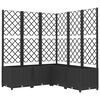 vidaXL Kert Fekete 120 x 120 x 136 cm