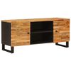 vidaXL TV szekr&eacute;ny t&aacute;rol&oacute;val Barna 105 x 33 x 46 cm T&ouml;m&ouml;r Mang&oacute;f&aacute;t