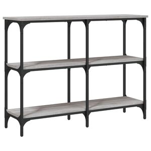 vidaXL sz&uuml;rke sonoma sz&iacute;nű szerelt fa t&aacute;lal&oacute;asztal 100x29x75 cm