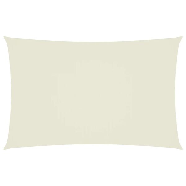 vidaXL krémszínű téglalap alakú oxford-szövet napvitorla 5 x 8 m