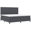 vidaXL Boxrug&oacute;s &aacute;gy S&ouml;t&eacute;tsz&uuml;rke &eacute;s Feh&eacute;r 200 x 200 cm B&aacute;rsonyos sz&ouml;vet